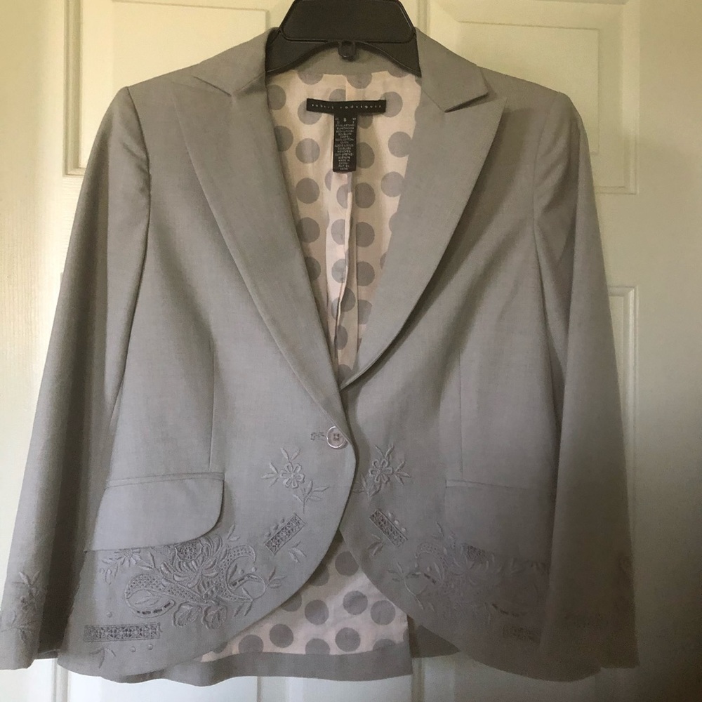 Robert Rodriguez cropped 3/4 sleeve jacket